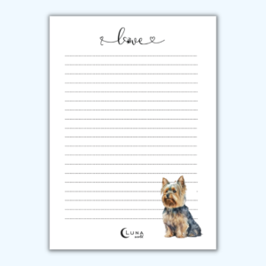 Notes Yorkshire Terrier YORK