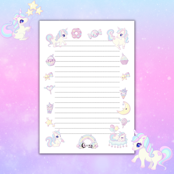 Notes Unicorn jednorożed
