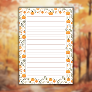 Jesienny notes z wyrywnymi karteczkami DYNIE