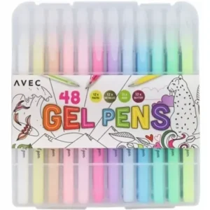 Długopisy 48 szt żelowe, brokatowe, kolorowe