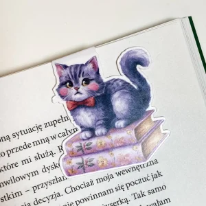 Zakładka magnetyczna KOT NA KSIĄŻKACH