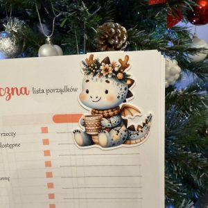 zakładka magnetyczna zimowy smok