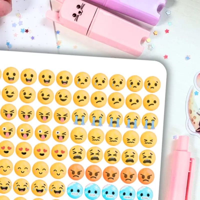 Naklejki Bullet Journal EMOTKI
