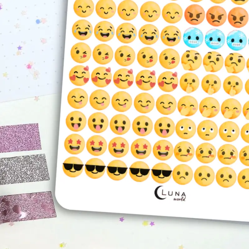 Naklejki Bullet Journal EMOTKI