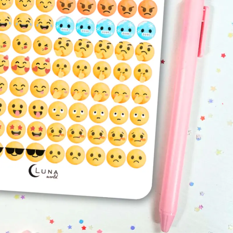 Naklejki Bullet Journal EMOTKI