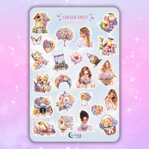 Naklejki Bullet Journal SUMMER GARDEN 1