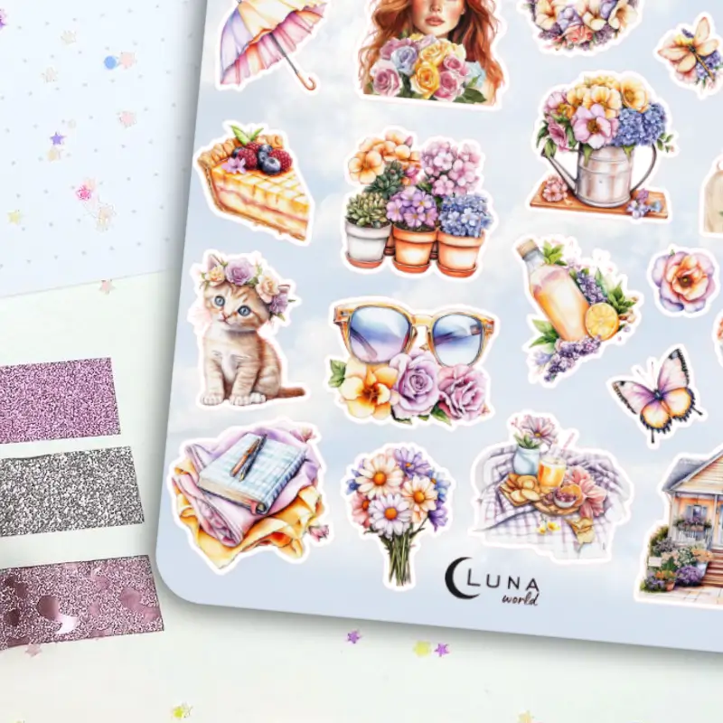 Naklejki Bullet Journal SUMMER GARDEN 2