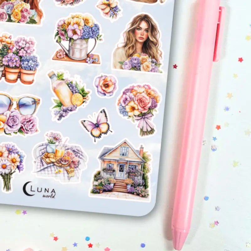 Naklejki Bullet Journal SUMMER GARDEN 2