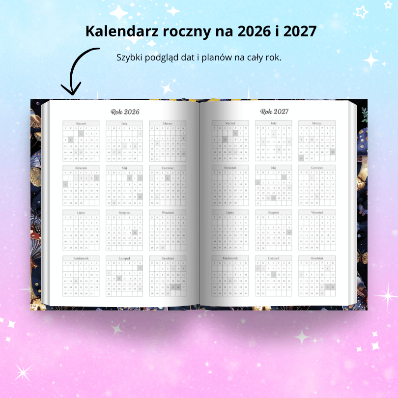 Planer 2026 dzienny książkowy