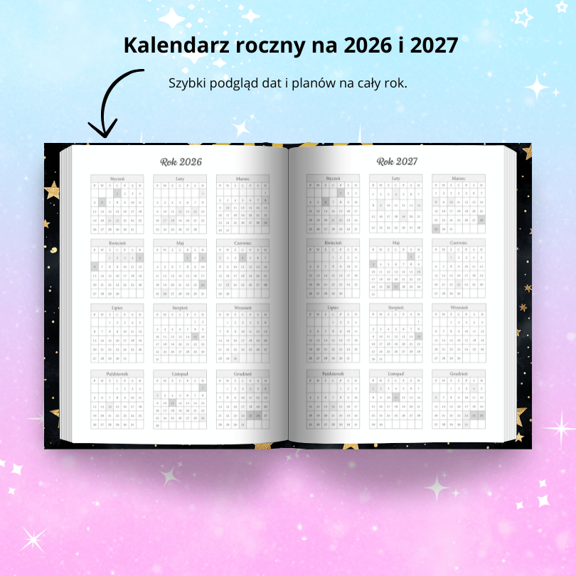 Planer 2026 dzienny książkowy
