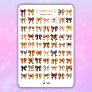 Naklejki bullet journal JESIENNE KOKARDKI