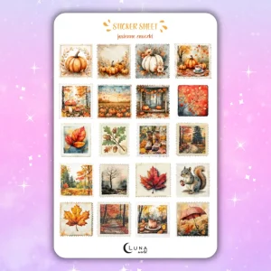 Naklejki bullet journal JESIENNE ZNACZKI