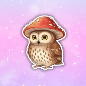 Naklejka SOWA MUCHOMOR