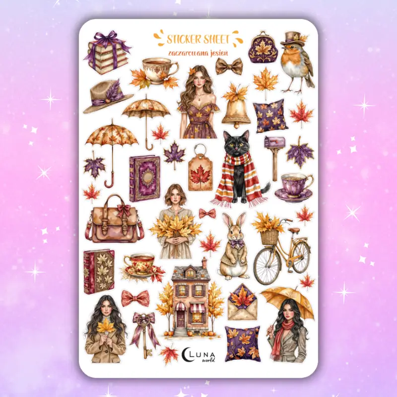 Naklejki bullet journal ZACZAROWANA JESIEŃ