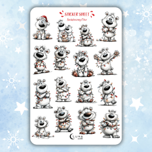 naklejki bullet journal święta