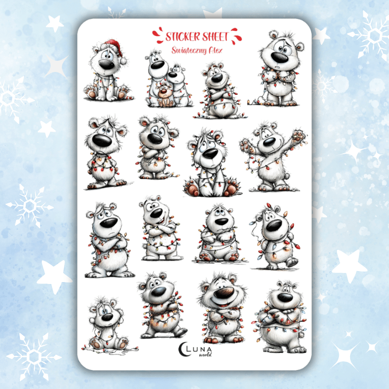 naklejki bullet journal święta