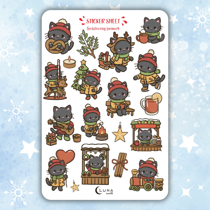 naklejki bullet journal święta