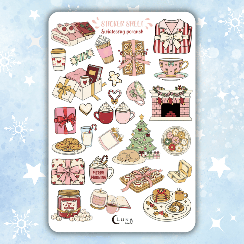 naklejki bullet journal święta