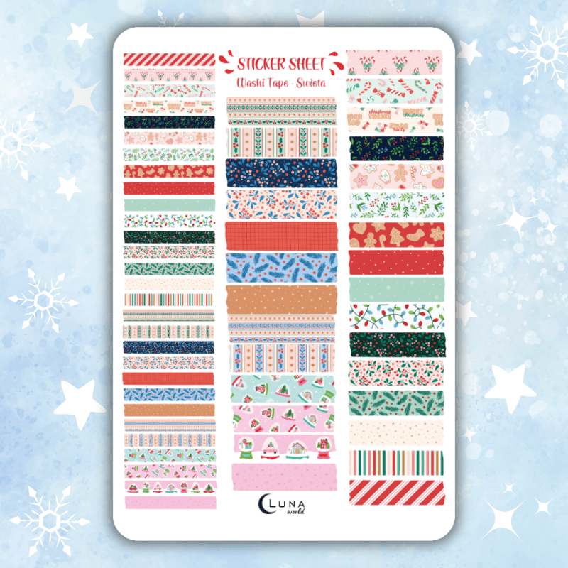 naklejki bullet journal święta