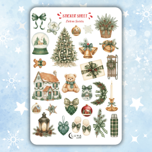 naklejki bullet journal święta