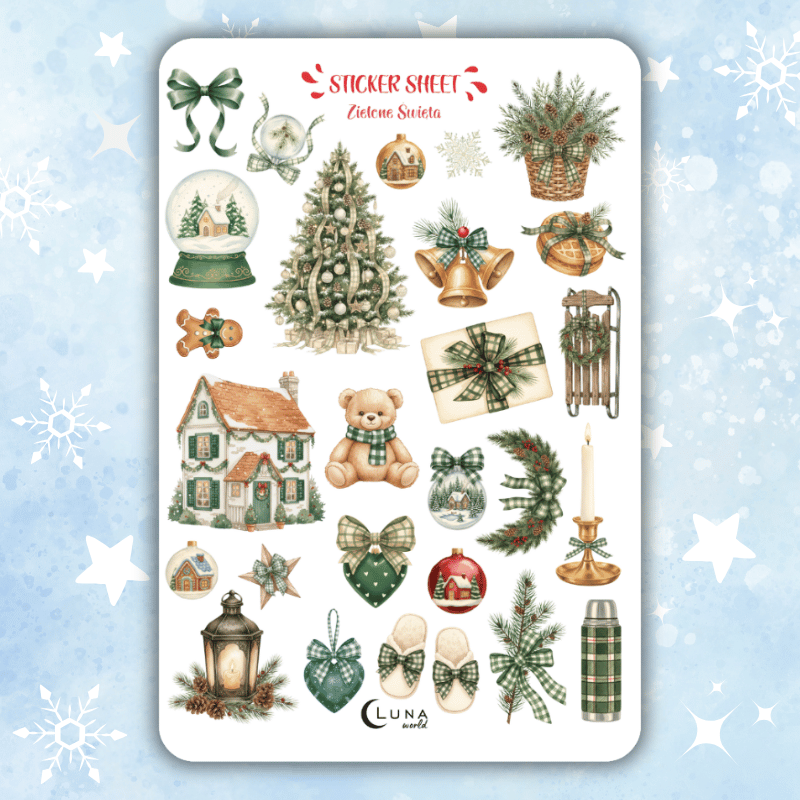 naklejki bullet journal święta