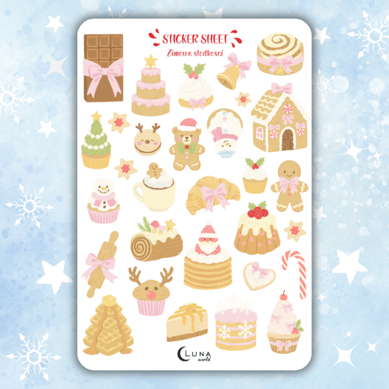 naklejki bullet journal święta