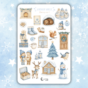 naklejki bullet journal święta