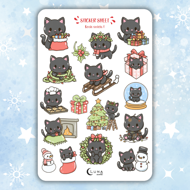 naklejki bullet journal święta