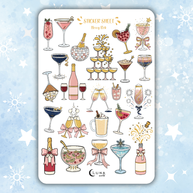 naklejki bullet journal święta