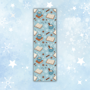 Zakładka do książki ZIMOWE KSIĄŻKI I GORĄCA CZEKOLADA