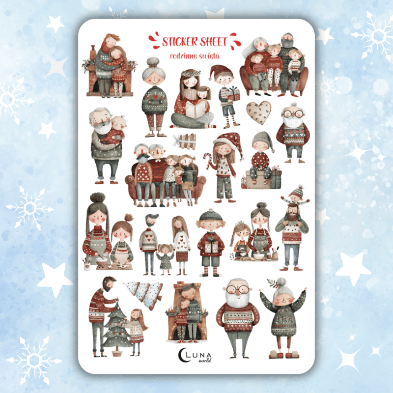 naklejki bullet journal święta