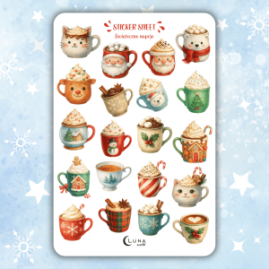 naklejki bullet journal święta