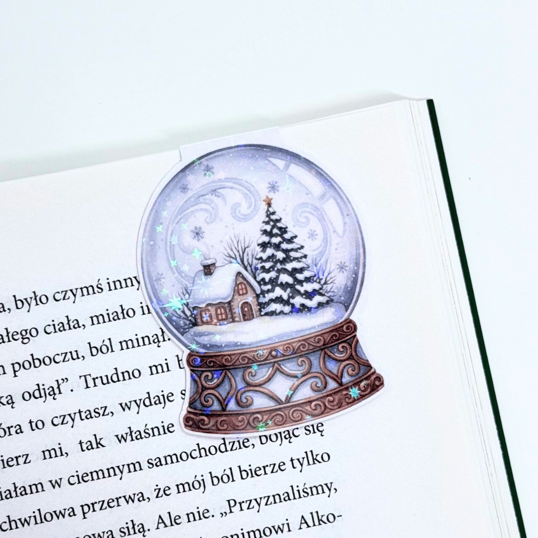 Zakładka magnetyczna KULA ŚNIEŻNA