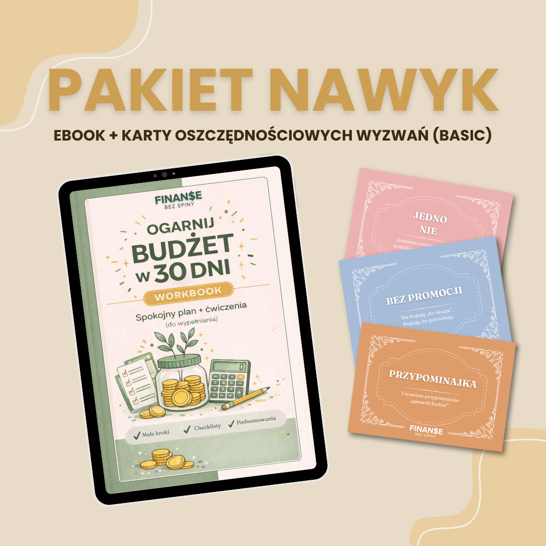 PAKIET NAWYK Ebook + karty oszczędnościowych wyzwań (BASIC)