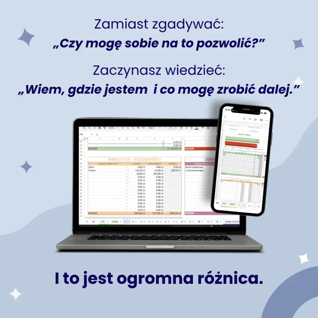 planer finansowy google sheet