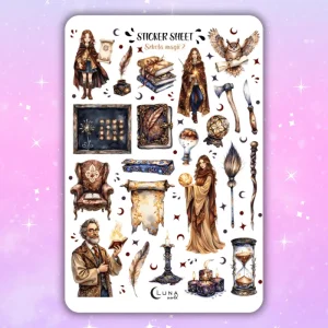 Naklejki bullet journal SZKOŁA MAGII 2