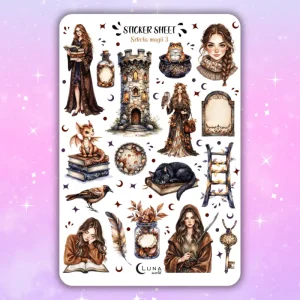 Naklejki bullet journal SZKOŁA MAGII