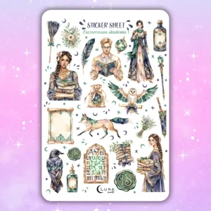 Naklejki bullet journal ZACZAROWANA AKADEMIA