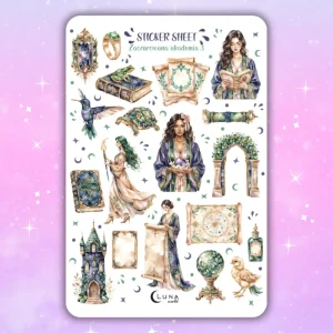 Naklejki bullet journal ZACZAROWANA AKADEMIA