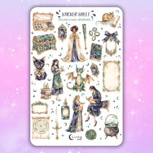 Naklejki bullet journal ZACZAROWANA AKADEMIA