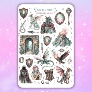 Naklejki bullet journal ZAKLINACZKA SMOKÓW