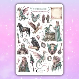 Naklejki bullet journal ZAKLINACZKA SMOKÓW