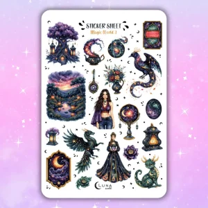 Naklejki bullet journal MAGIC WORLD 3