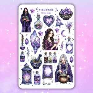 Naklejki bullet journal NOCNA MAGIA 1