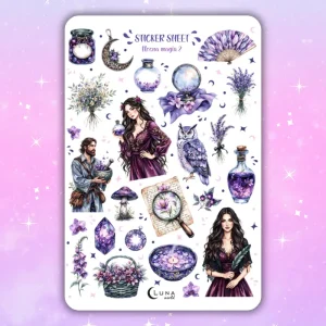 Naklejki bullet journal NOCNA MAGIA 2