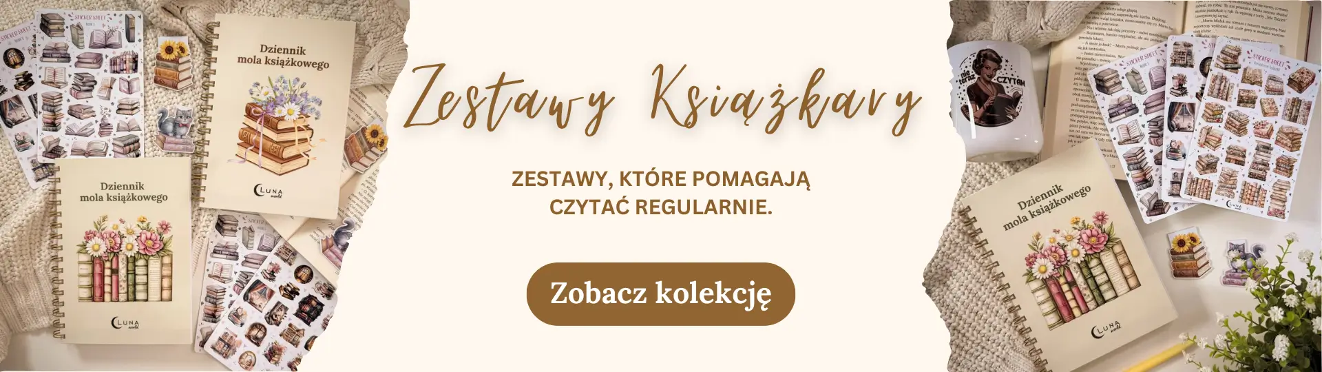 Zestawy, które robią klimat i pomagają czytać regularnie.