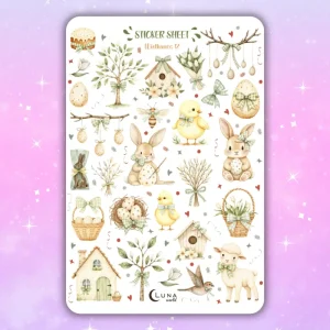 Spokojna Wielkanoc – naklejki do planera