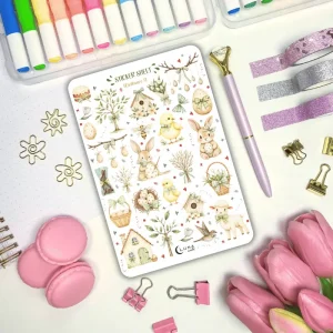 Spokojna Wielkanoc – naklejki do planera