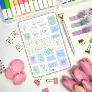 Naklejki znaczki wielkanocne 🐣 Mini naklejki do planera | Luna World