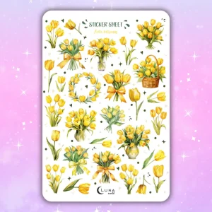 Wiosenne tulipany – naklejki do planera